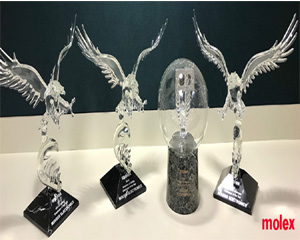 마우저, 몰렉스로부터 2년 연속 올해의 APS e-카탈로그 유통사 상 수상